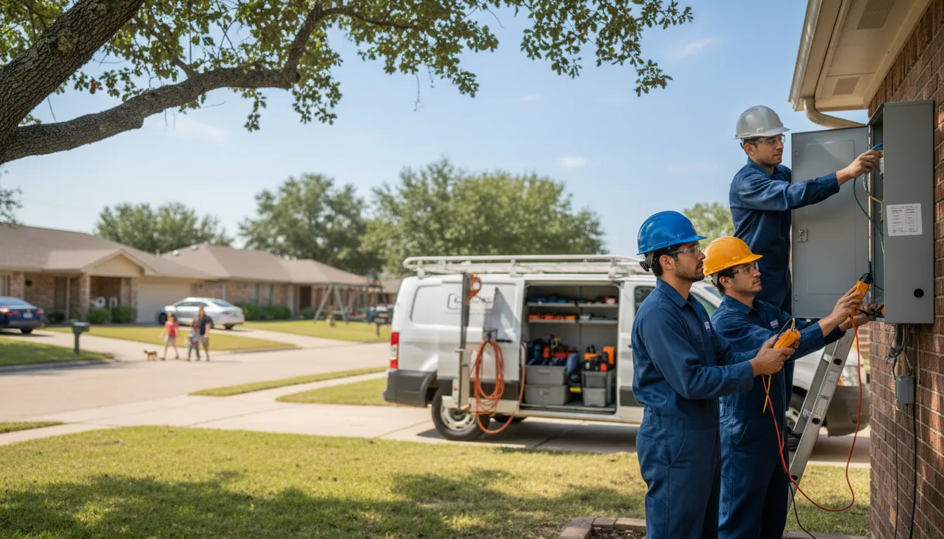 Certified electrician providing emergency electrical services in Strang, NE